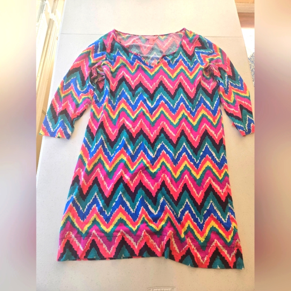 Colorful Zigzag Pattern Dress